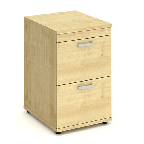 150050 Trexus 2 Drawer Filing Cabinet 500x600x800mm Maple Ref