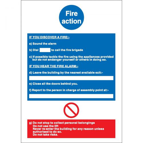 There Premises Protected Video Surveillance CCTV Sticker Plastic Sign 210x297mm