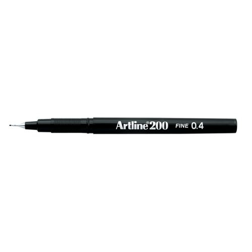AR83025 Artline 200 Fineliner Pen Fine Black, The Office Box