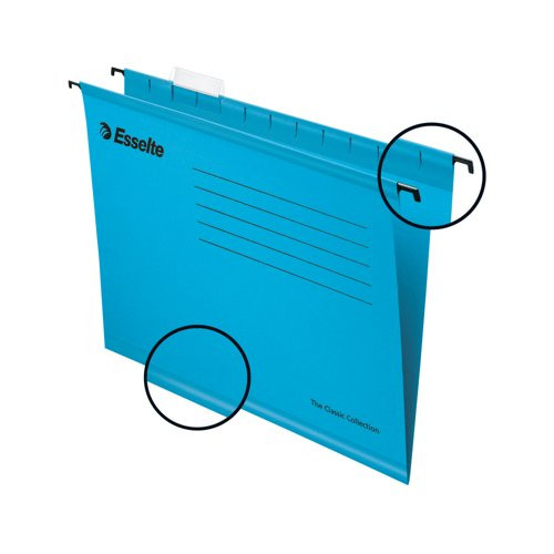 ES90311 Esselte Classic A4 Blue Suspension File, The Office Box