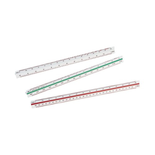LX10172 Linex Triangular Scale Rule 1:1, The Office Box