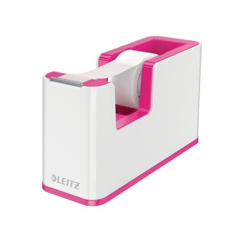 LZ11371 Leitz WOW Tape Dispenser White Pink, The Office Box