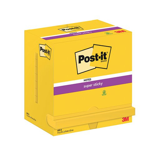 3M06583 Post-it Super Sticky Notes, Office Supplies Superstore 