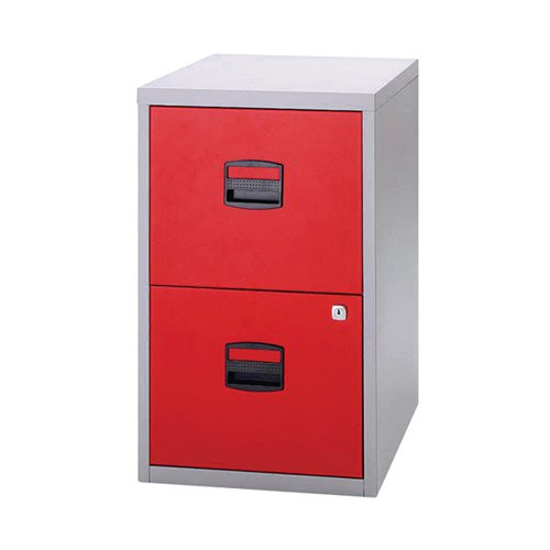 By59449 Bisley A4 Personal Filing Cabinet 2 Drawer Lockable