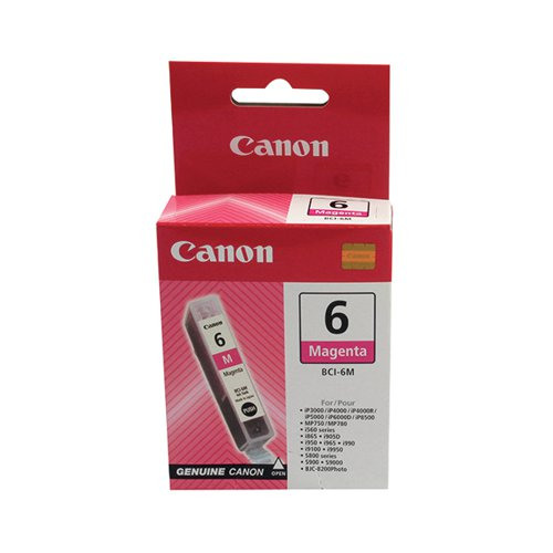 CO86479 Canon BCI6M Magenta Inkjet, Aylesbury Office Supplies