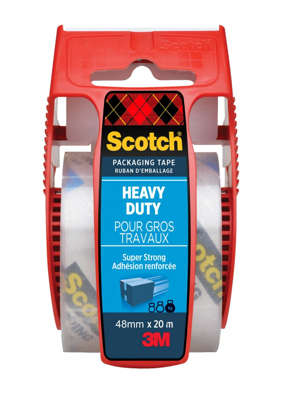 SCOTCH PACK TAPE/DISP 50MMX20M CLEAR
