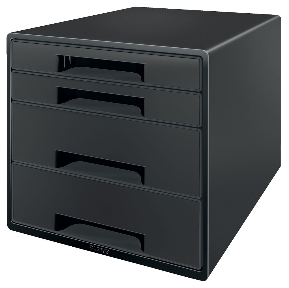 LEITZ RECYCLE 4 DRAWER UNIT BLACK