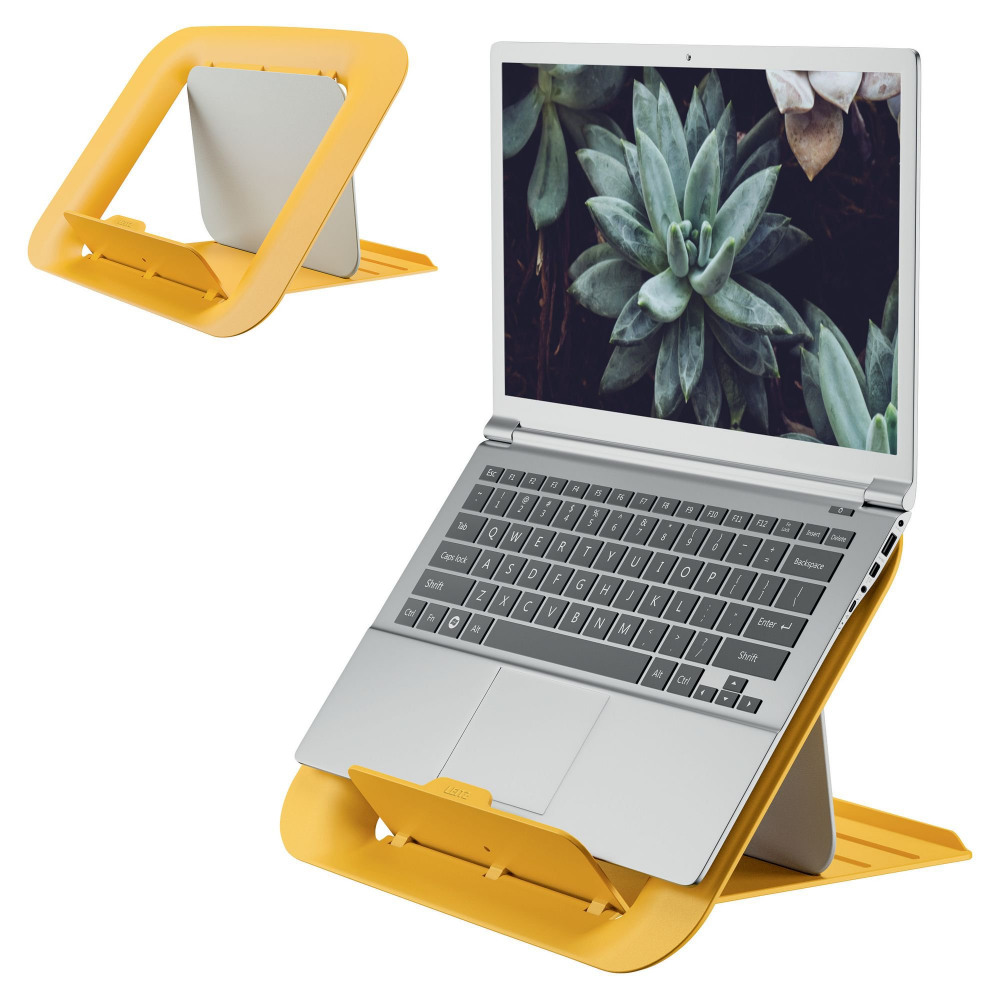L:LAPTOP RISER COSY WARM YELLOW