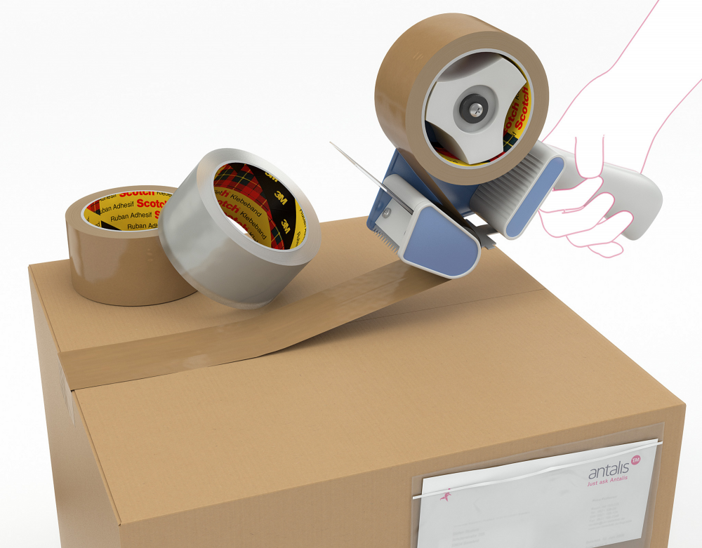 SCOTCH 371 CLEAR TAPE 48MMX66M PK6
