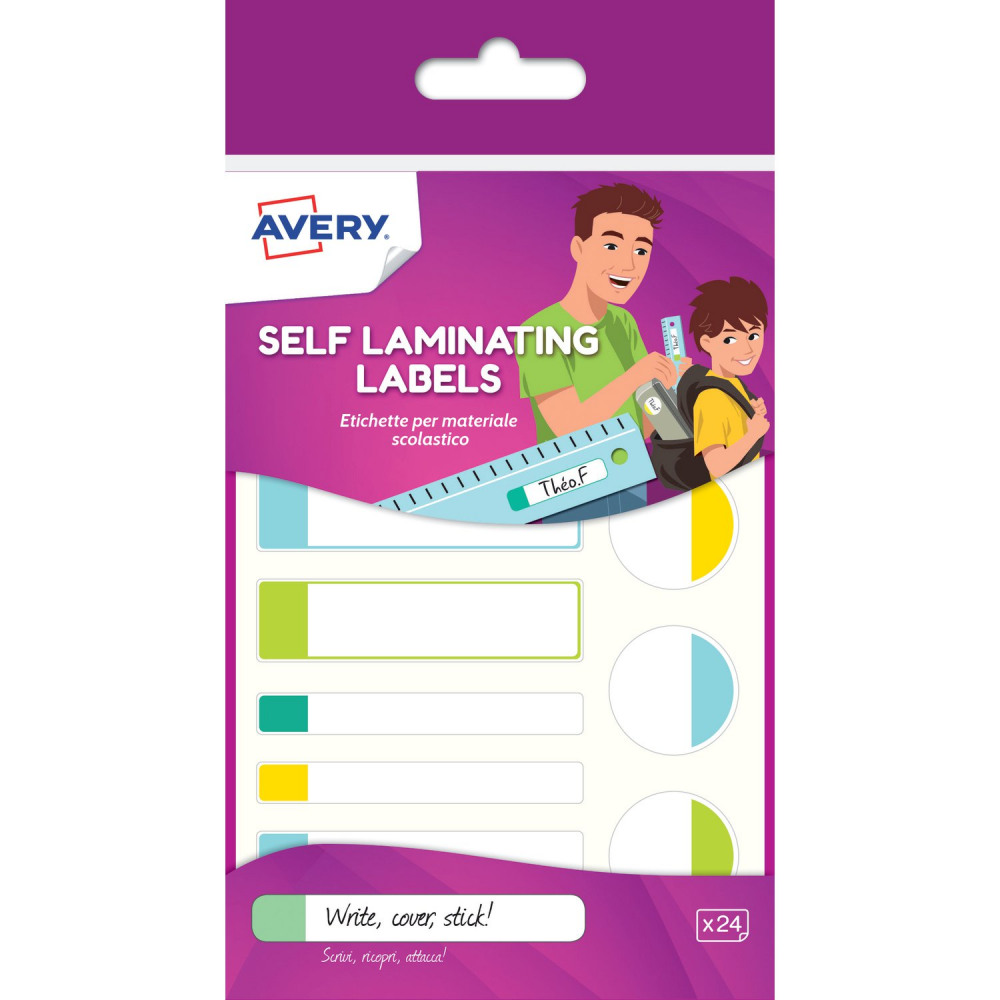 AVERY WATERPROOF LABELS 86X17 PL WH PK24
