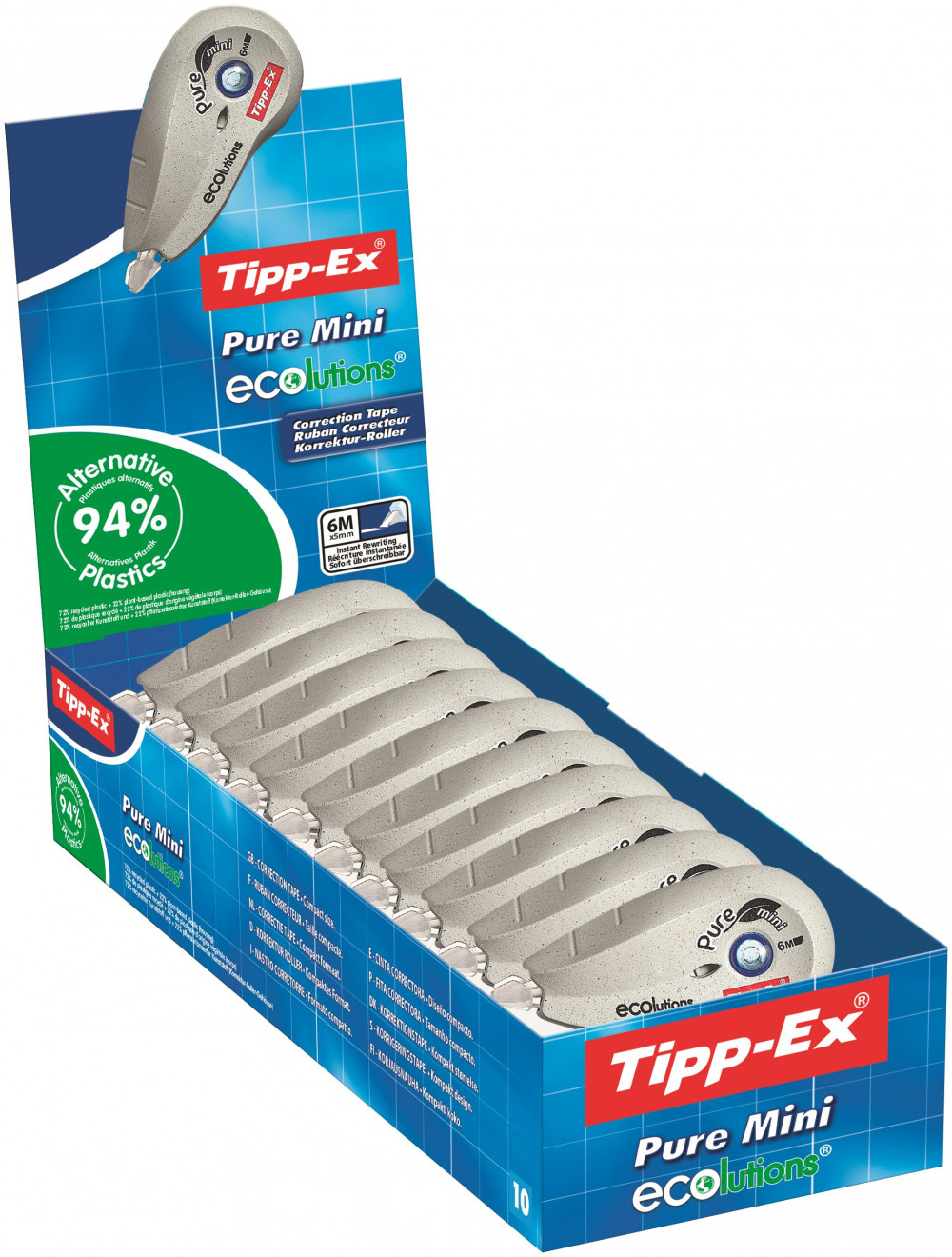 TIPP-EX PURE ECO MINI TAPE PK10