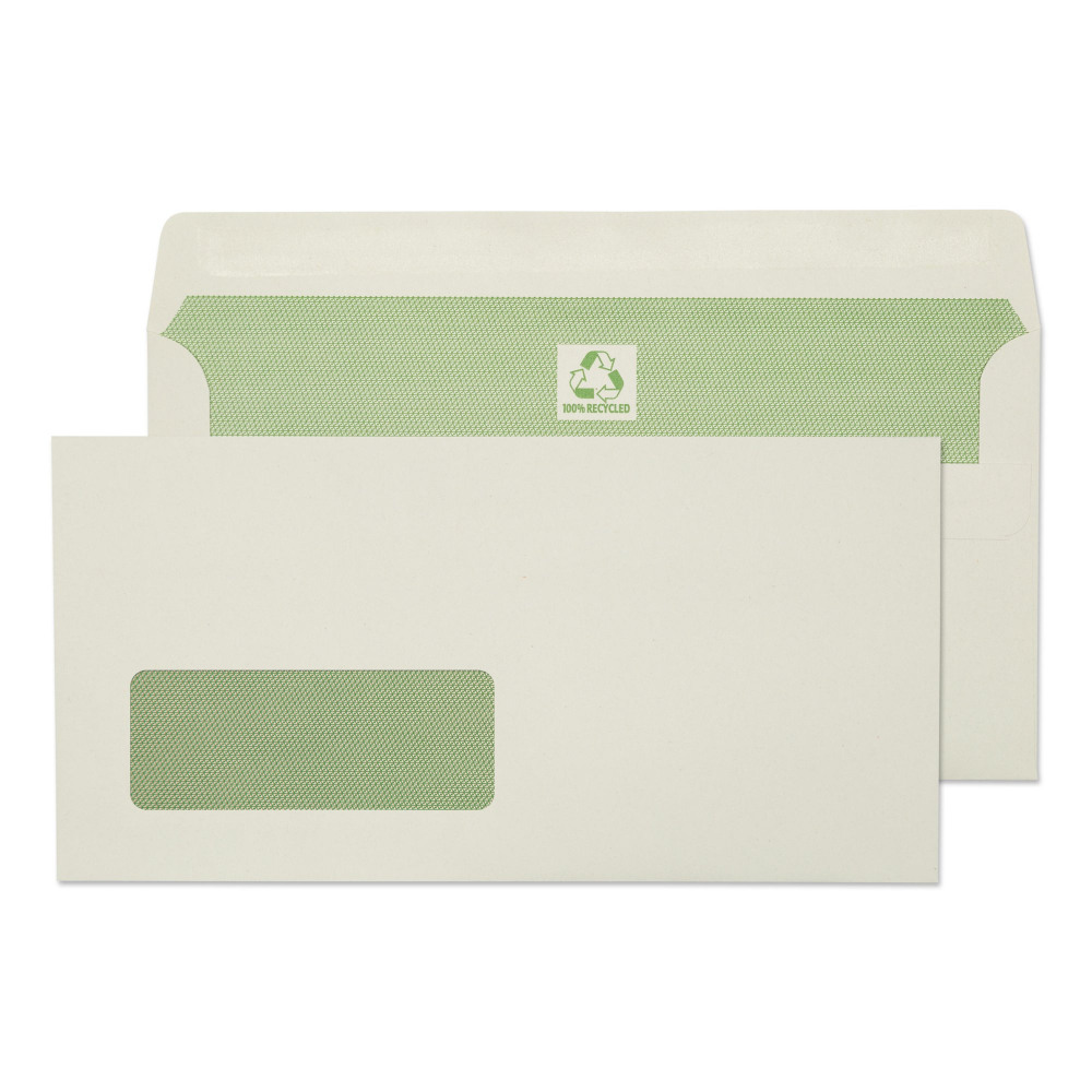 ENVIRO DL NAT WHITE WIN SS 90GSM PK500