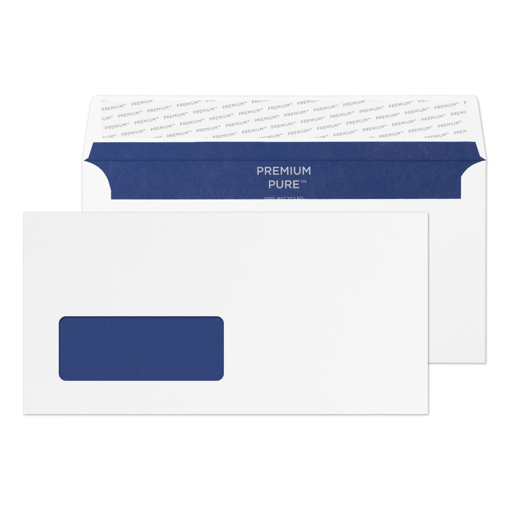 PREM DL WHITE WOVE WIN P&S 120GSM PK500