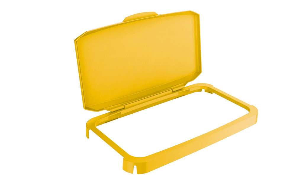 DURABLE DURABIN 60L HINGED LID YELLOW DURABLE DURABIN 60L HINGED LID YELLOW