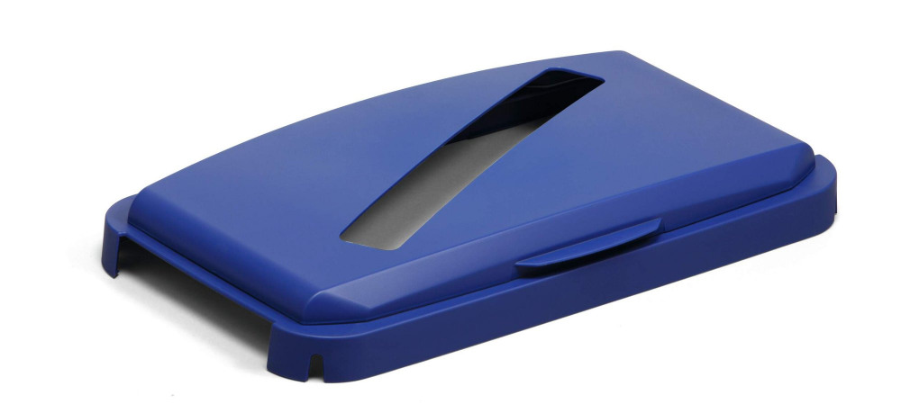 DURABLE DURABIN 60L HINGED SLOT LID BLUE DURABLE DURABIN 60L HINGED SLOT LID BLUE