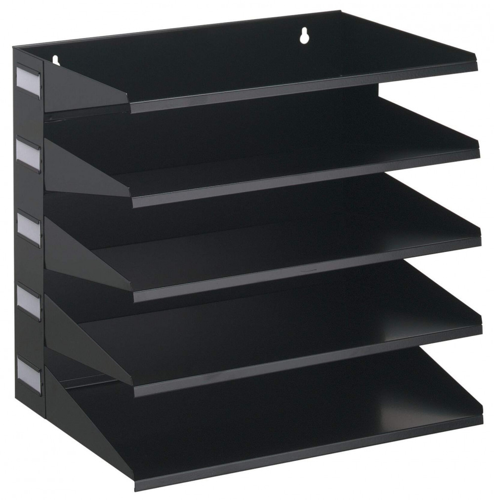 DURABLE 5-TIER SORTING RACK BLACK