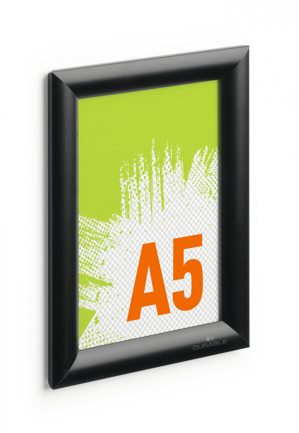 DURABLE SNAP FRAME ALUMINIUM A5 BLACK