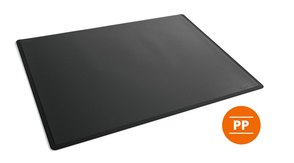 DURABLE DESK MAT PP OVERLAY 53X40CM BK