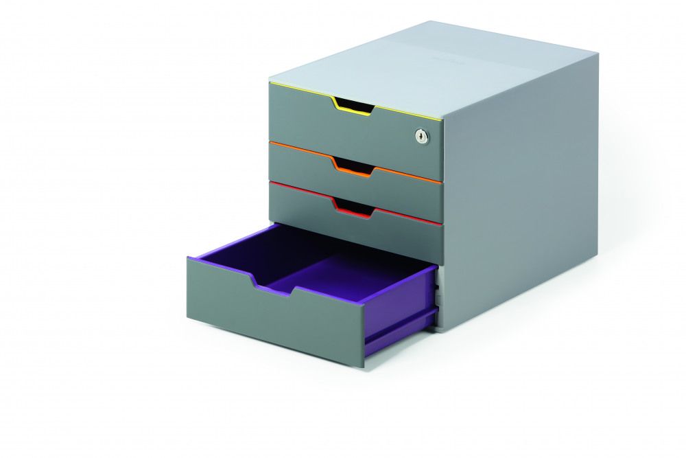 Office Supplies Durable Varicolor 5 Drawer Unit 760527