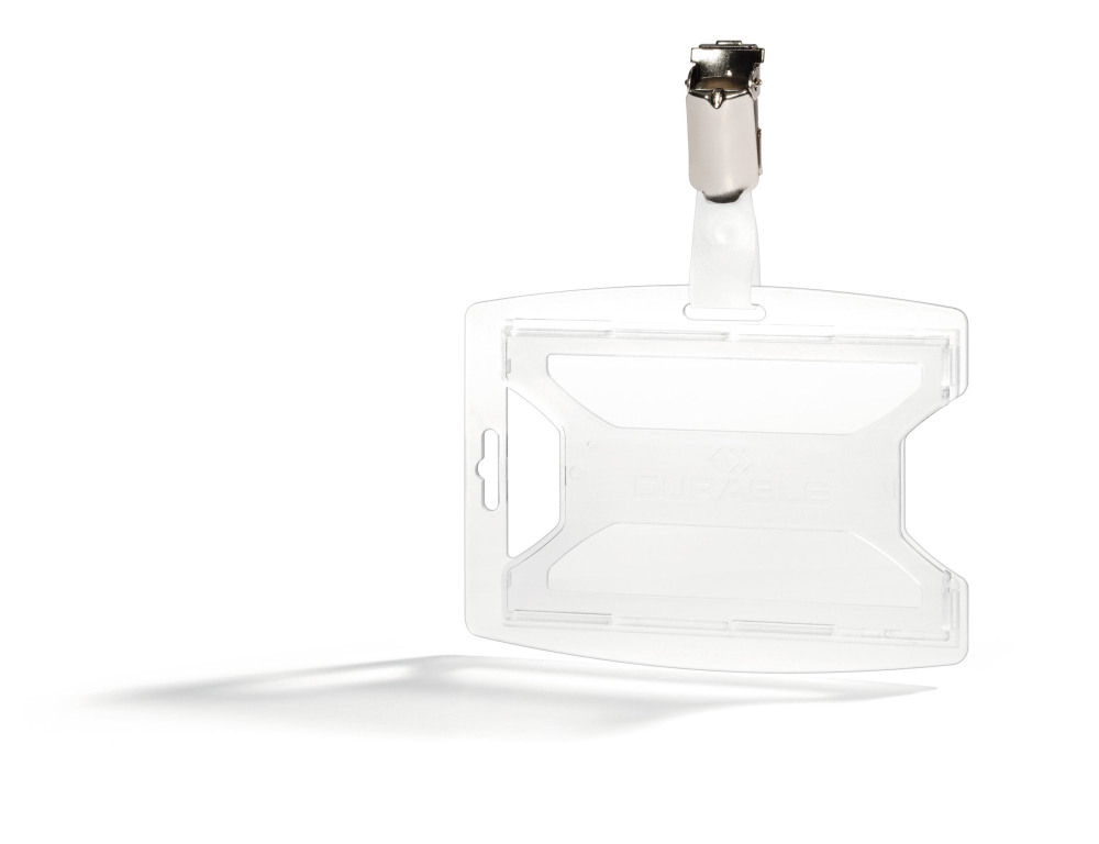 ID CARD HOLDER W/CLIP FOR 1-CARD PK25