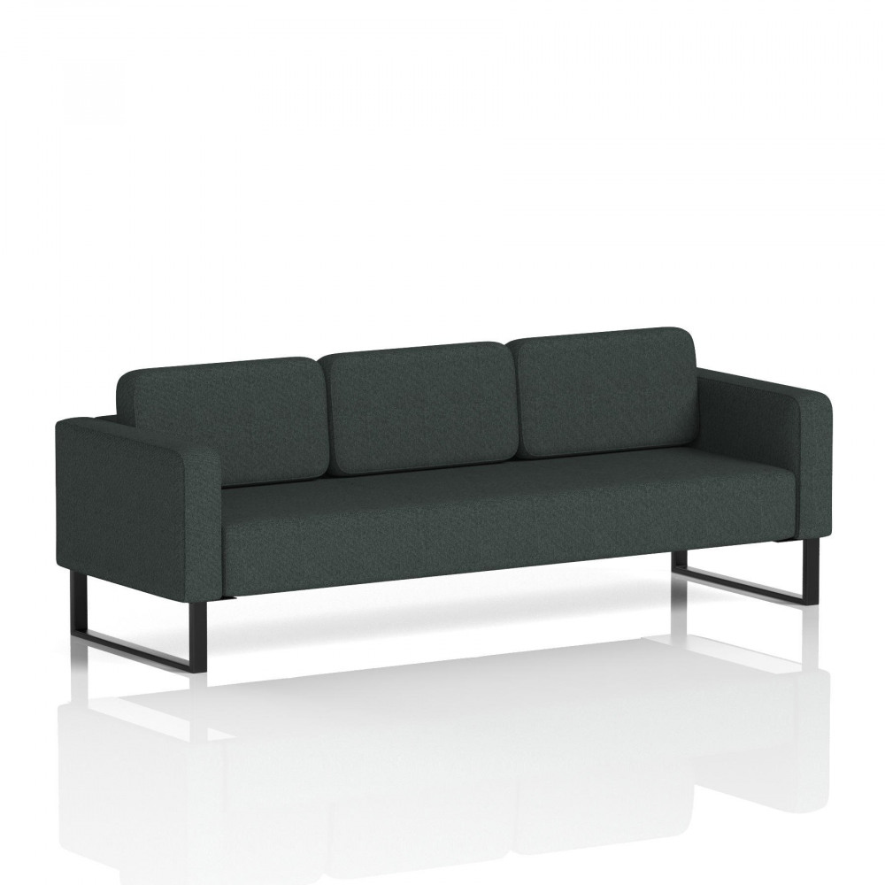 BRIXWORTH SOFA 3SEAT BLCK LEGCHARCOAL