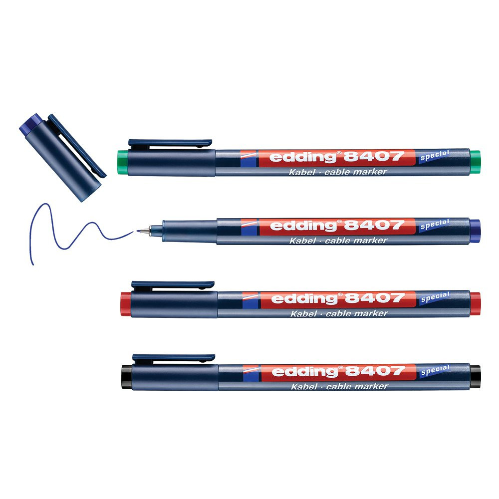 EDDING 8407/4 S CABLE MARKER SET PACK OF