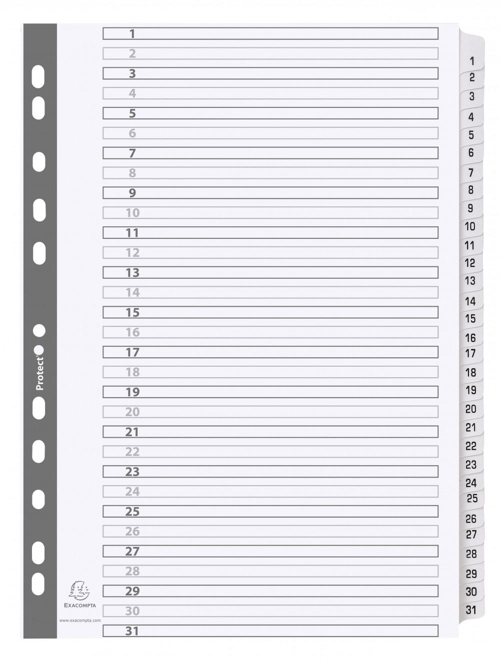 GUILDHALL 31 PT PRINTED INDEX CLR MYLAR
