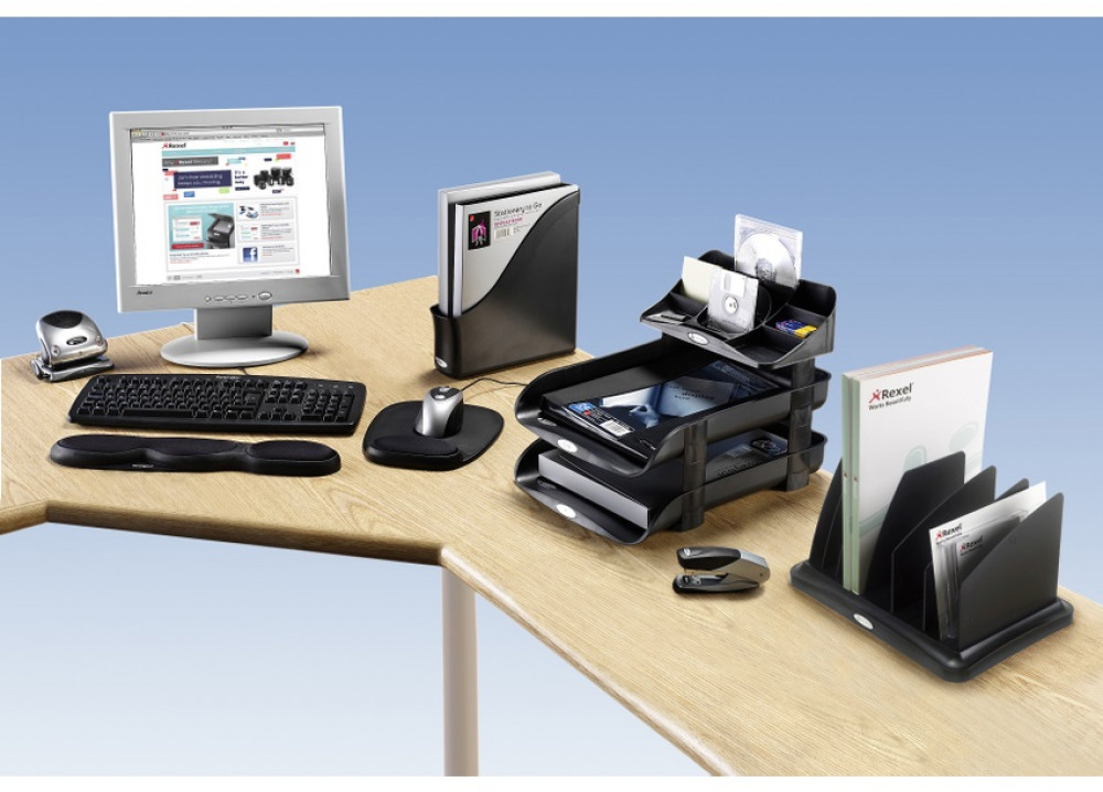 Office Supplies Rexel Agenda2 Desk Tidy Cha 2101028 Rexel Agenda2 Desk Tidy Cha 2101028