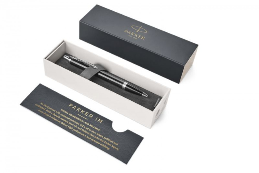 IM BLACK CHROME TRIM BALL PEN BL IM BLACK CHROME TRIM BALL PEN BL