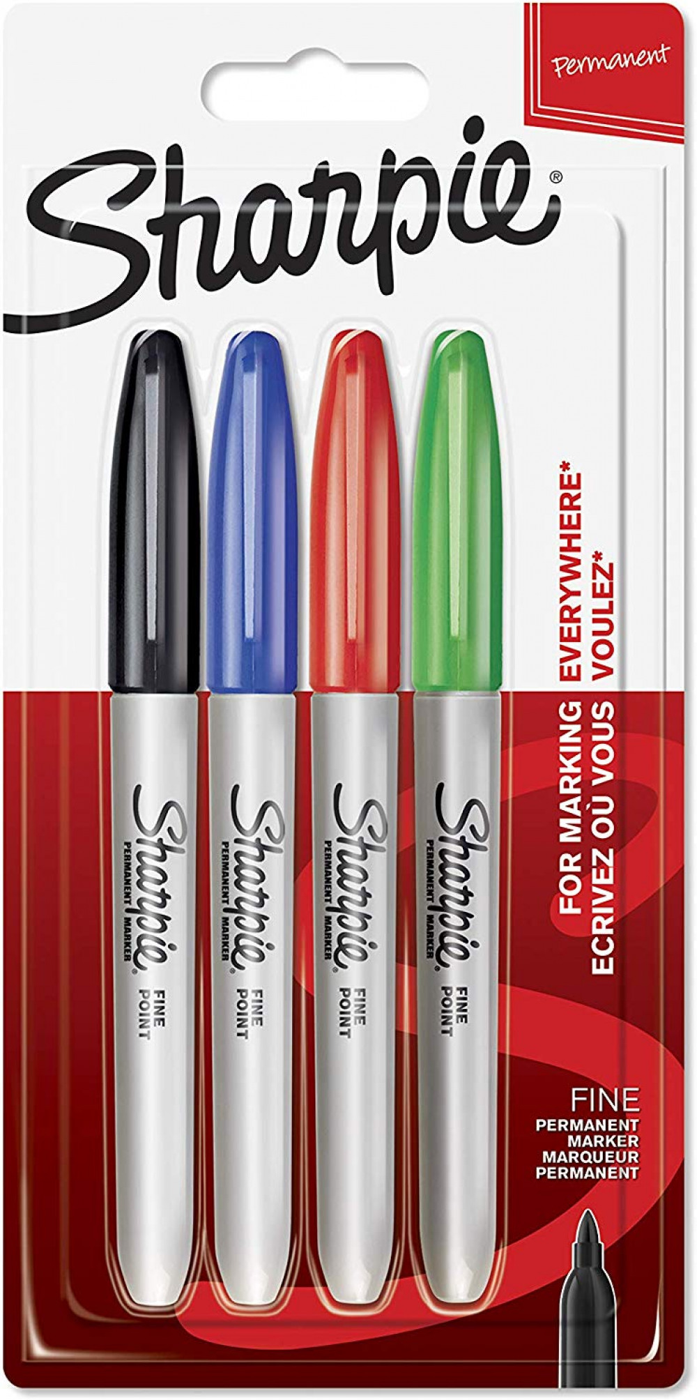 SHARPIE FINE TIP STANDARD ATD PK4 SHARPIE FINE TIP STANDARD ATD PK4
