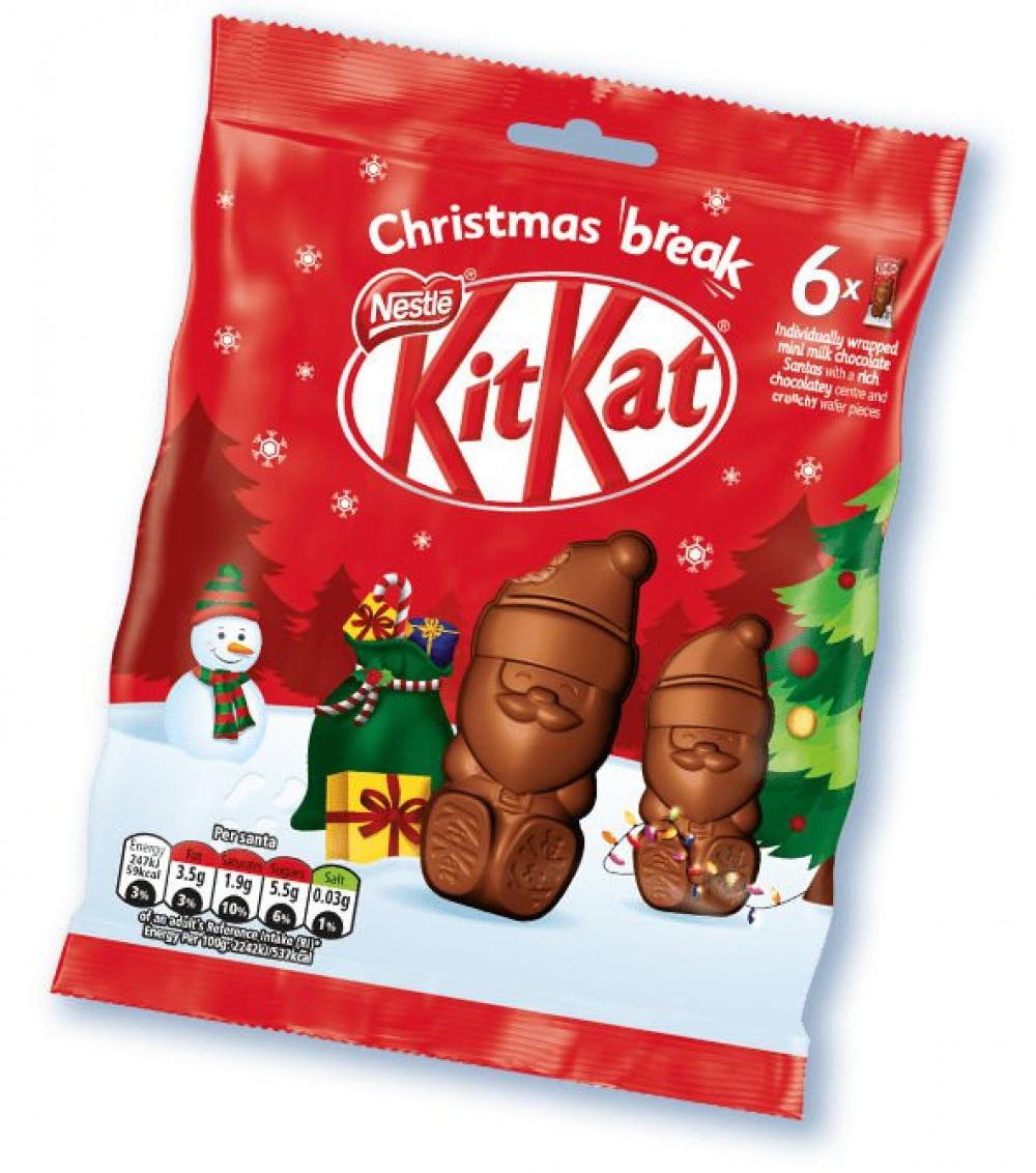 KITKAT MINI POUCH SANTA 55G