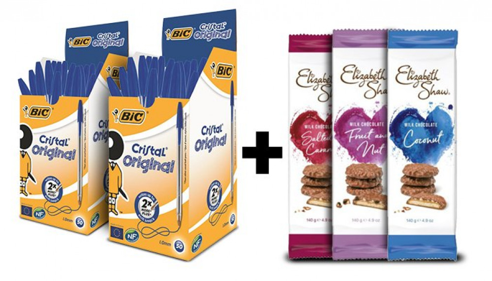 BIC CRISTAL BL PK50 X2+ES BISCUITS BIC CRISTAL BL PK50 X2+ES BISCUITS