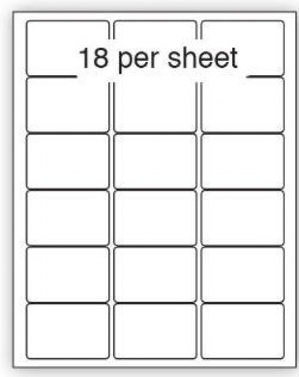 PURELY A4 SHEET LABEL 18UP BOX 100 SHTS PURELY A4 SHEET LABEL 18UP BOX 100 SHTS