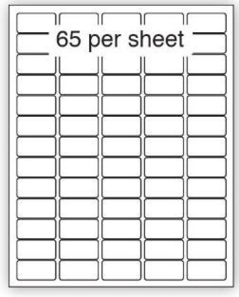 PURELY A4 SHEET LABEL 65UP BOX 100 SHTS PURELY A4 SHEET LABEL 65UP BOX 100 SHTS
