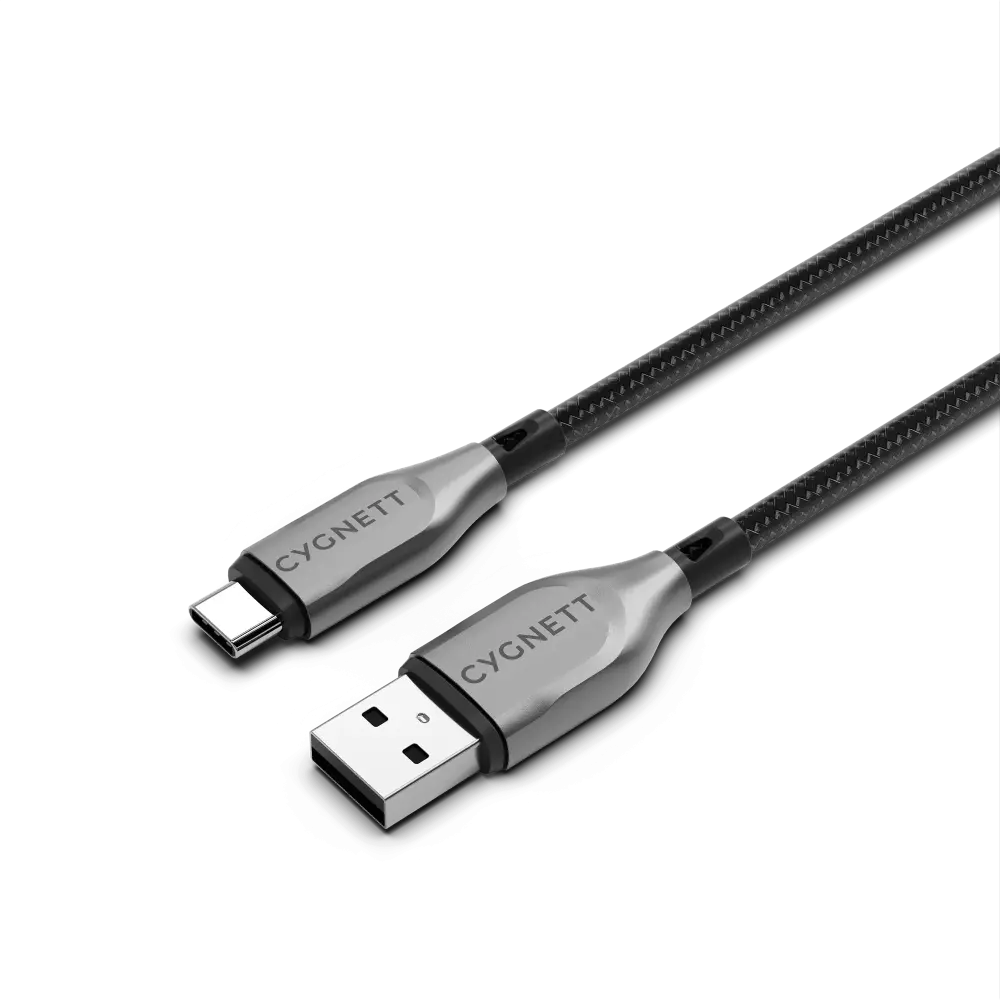 3M ARMOURED USB-C TO USB-A BLACK CABLE