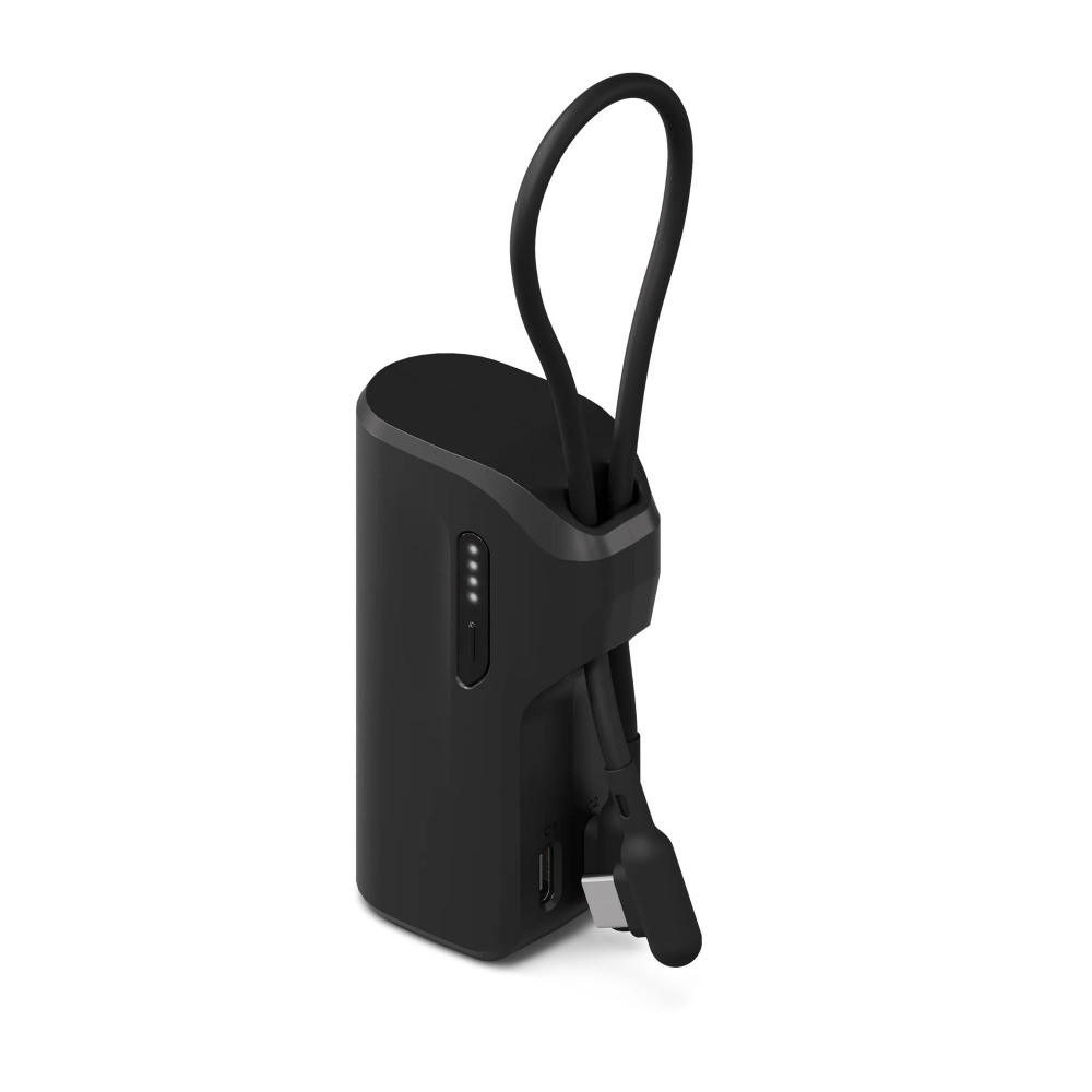 THUMBOOST 5000 MAH POWER BANK+USB-C BLK