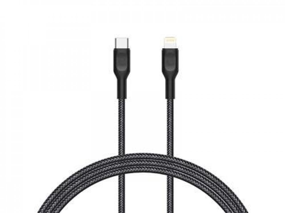 2.2M FAST LIGHTNING TO USB-C BLACK CABLE