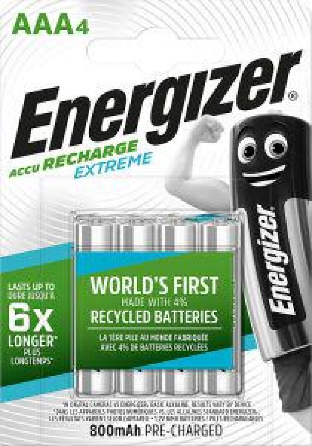 ENERGIZER RECHARGE BATTS AAA PK4 627948