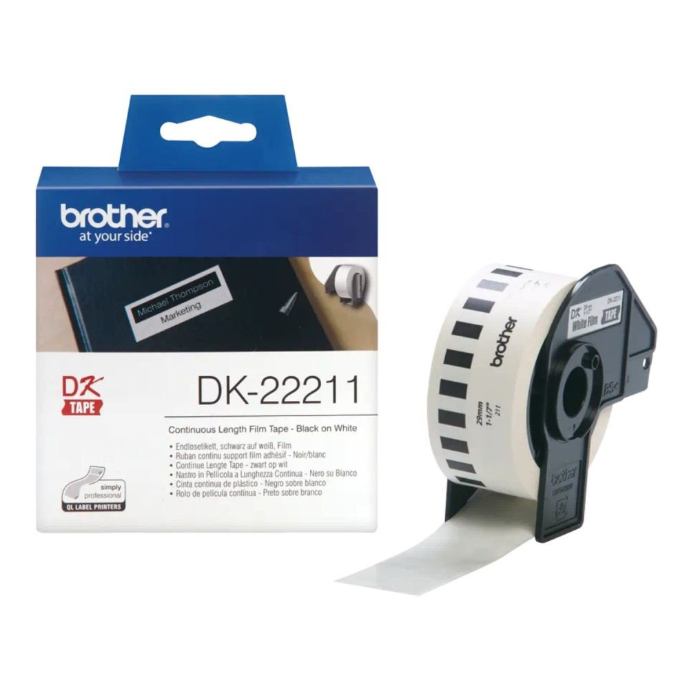 BROTHER DK22211 WHITE FILM TAPE