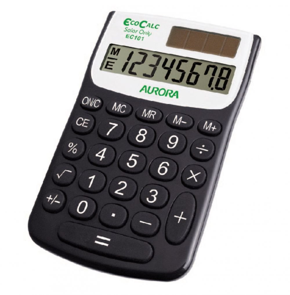 AURORA EC101 HANDHELD CALCULATOR