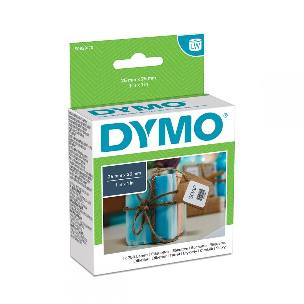 DYMO S0929120 25MM X 25MM SQUARE MULTIPU