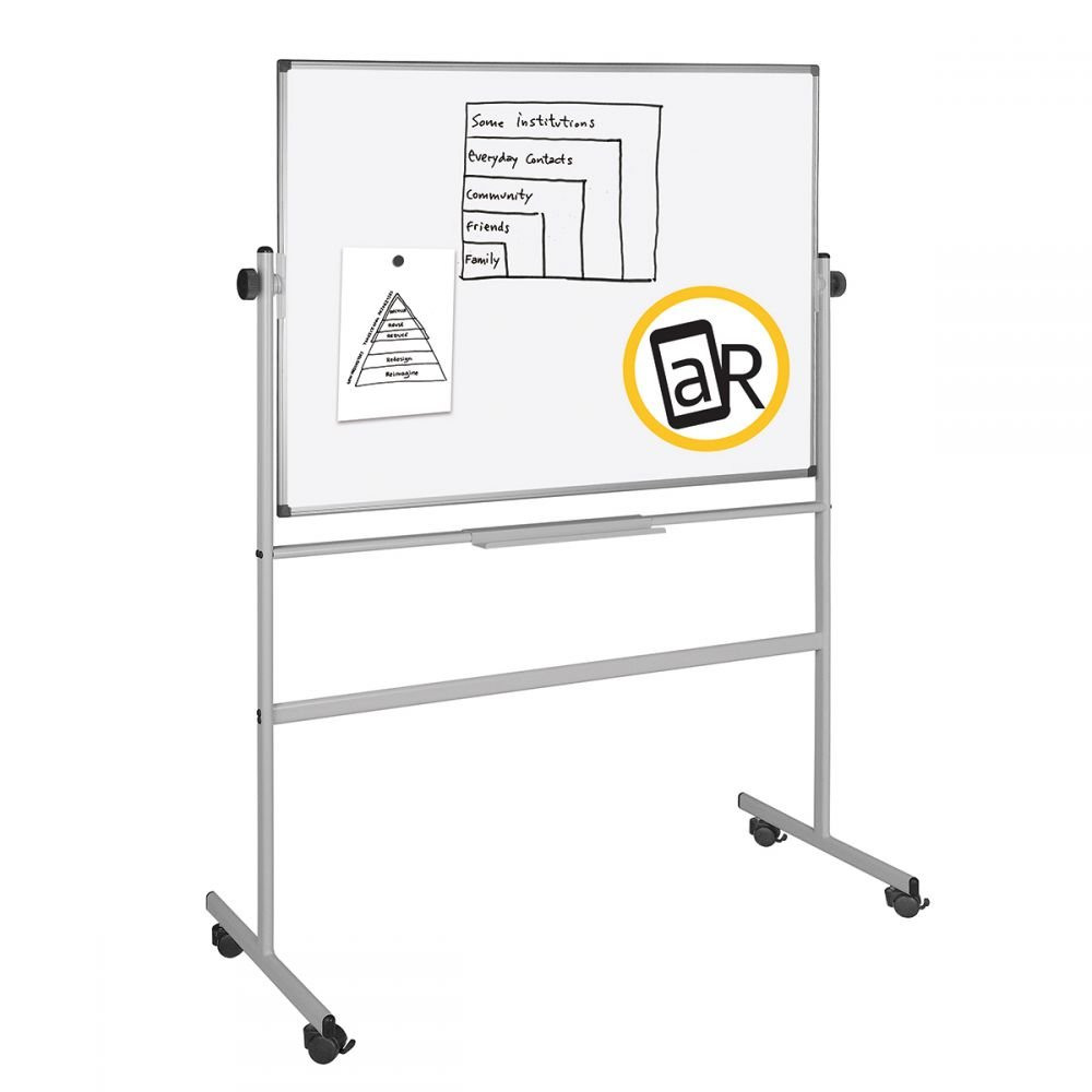 BI-OFFICE MOBILE ENAMEL REVOLVING BOARD