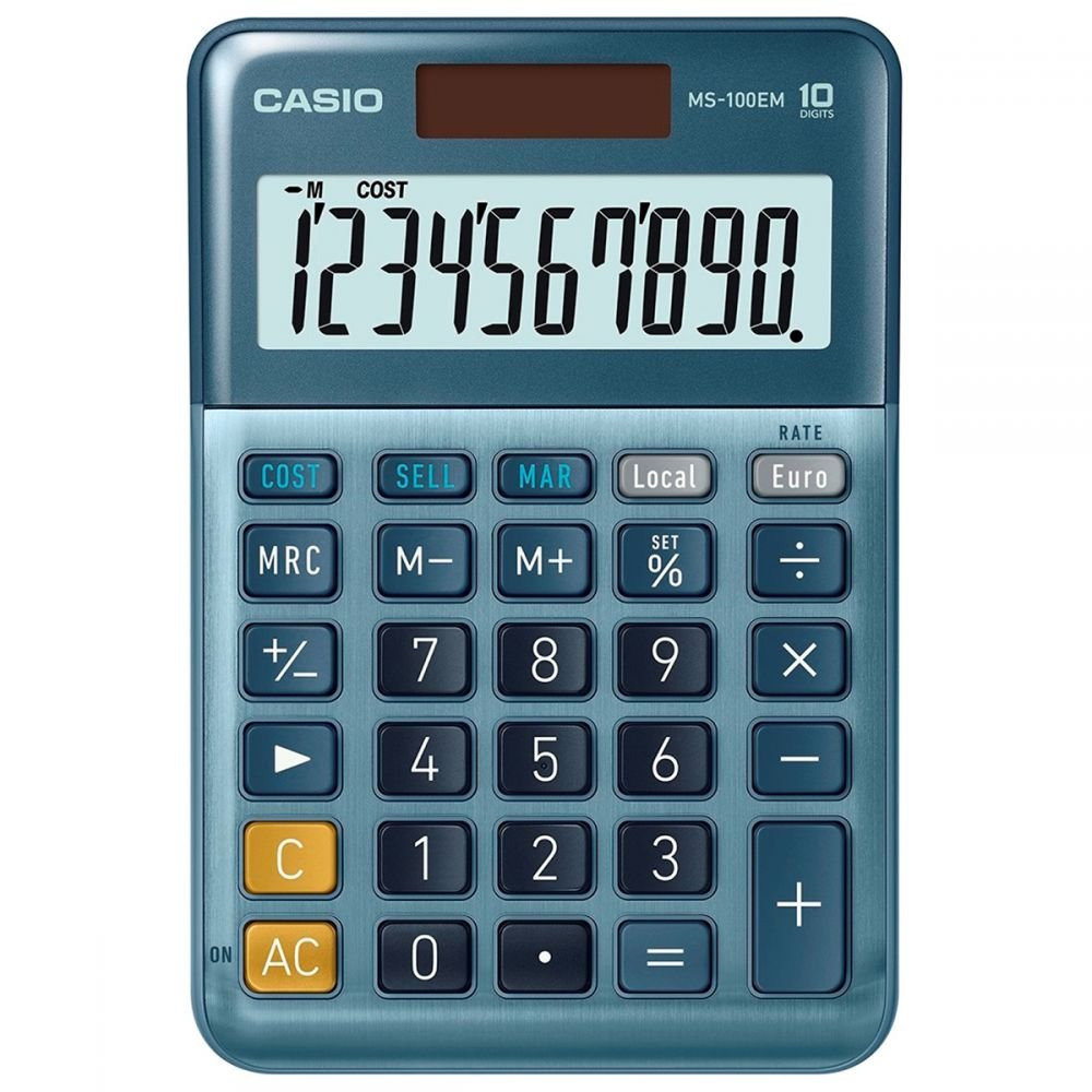 CASIO MS-100EM 10 DIGIT DESK CALCULATOR