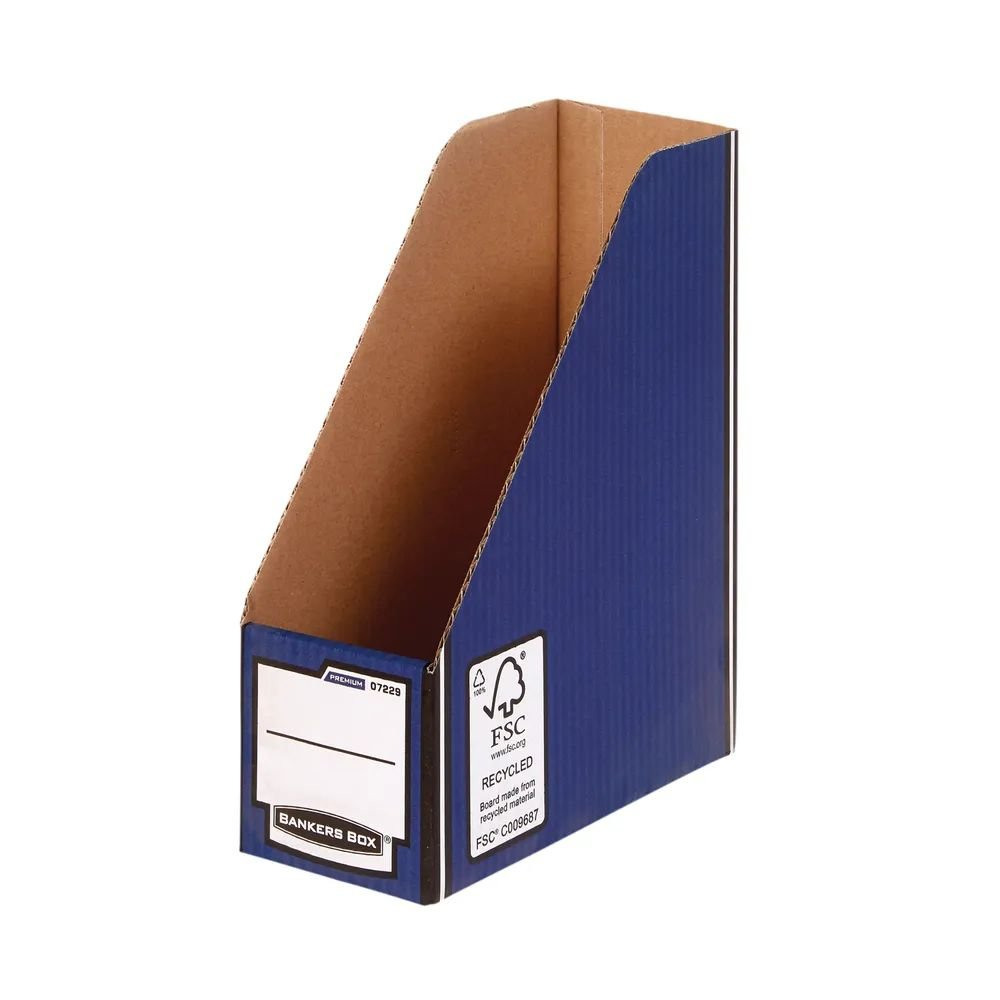 BANKERS BOX MAGAZINE FILE BLUE PACK OF 5