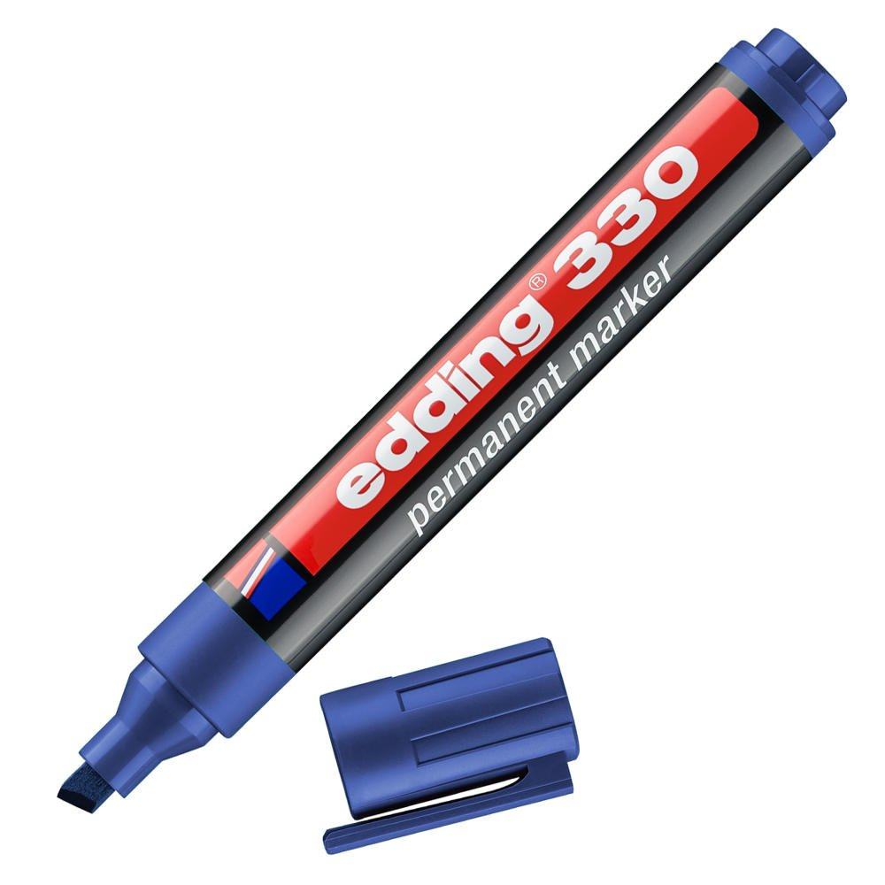 EDDING 330 PERMANENT MARKER A8 BLUE BOX