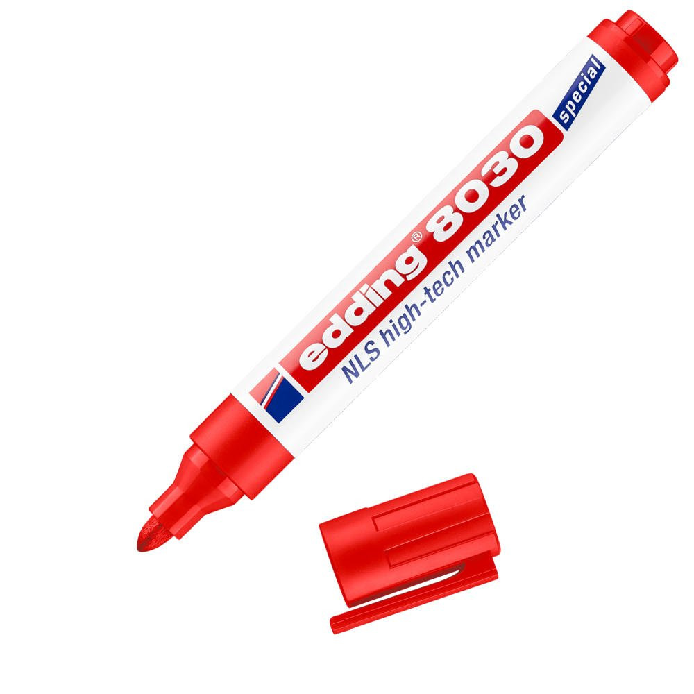 EDDING 8030 NLS HIGH-TECH MARKER RED BOX