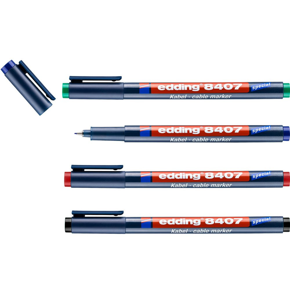 EDDING 8407/4 S CABLE MARKER SET PACK OF