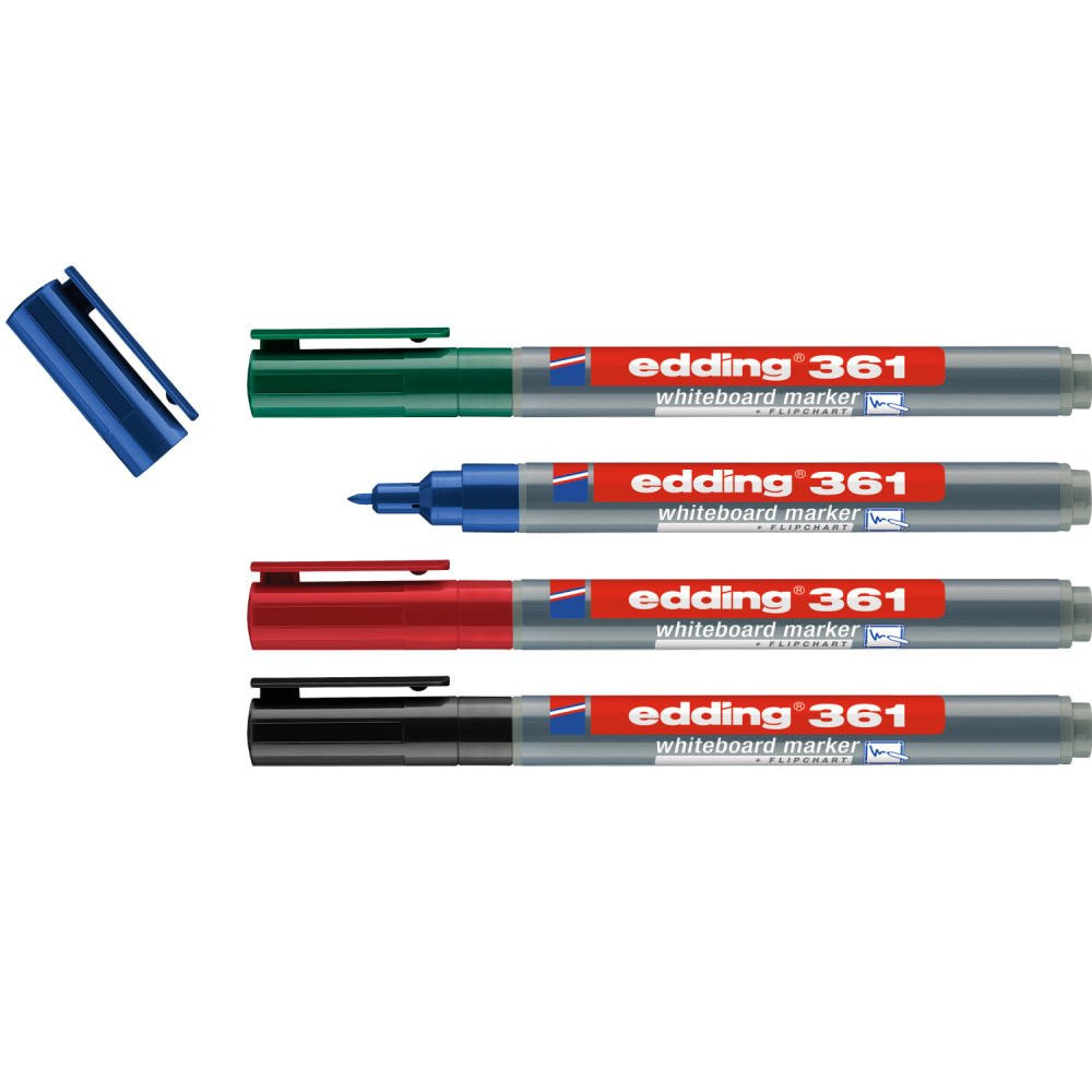 EDDING 361 WHITEBOARD MARKER PACK OF 4