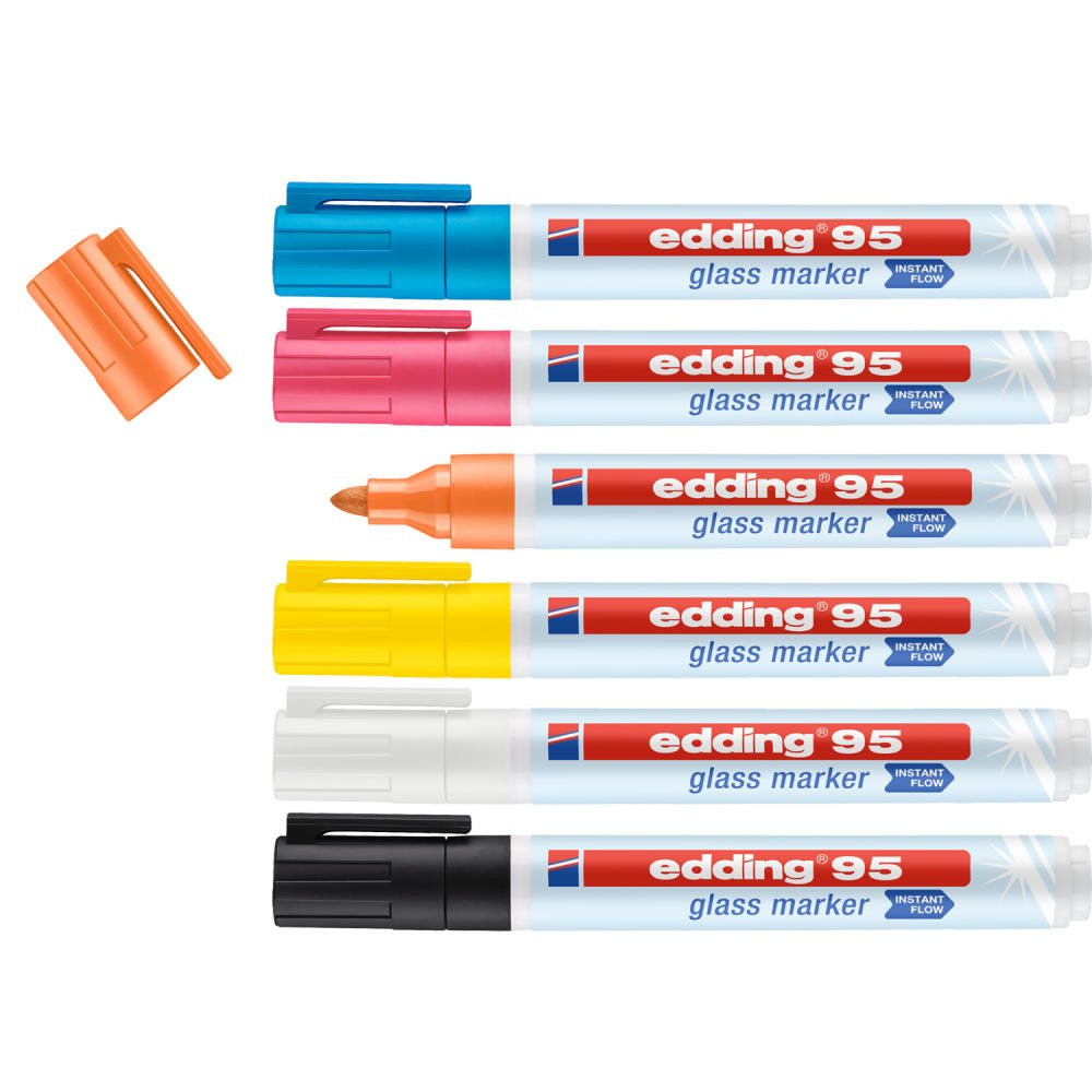 EDDING 95 GLASS MARKER PACK OF 6