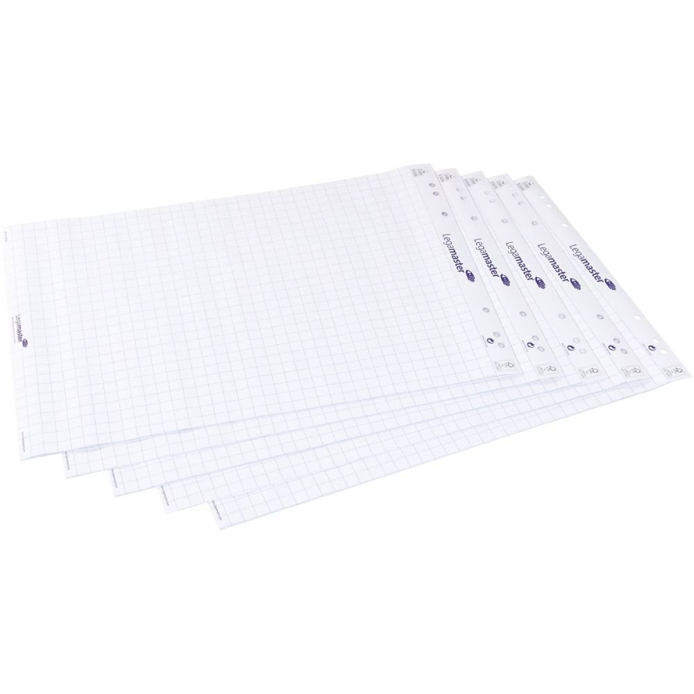 LEGAMASTER FLIPCHART PAPER PAD GRID 5PCS
